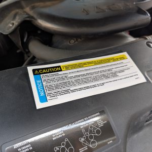 Replacement GM AC Label Decal 15048214